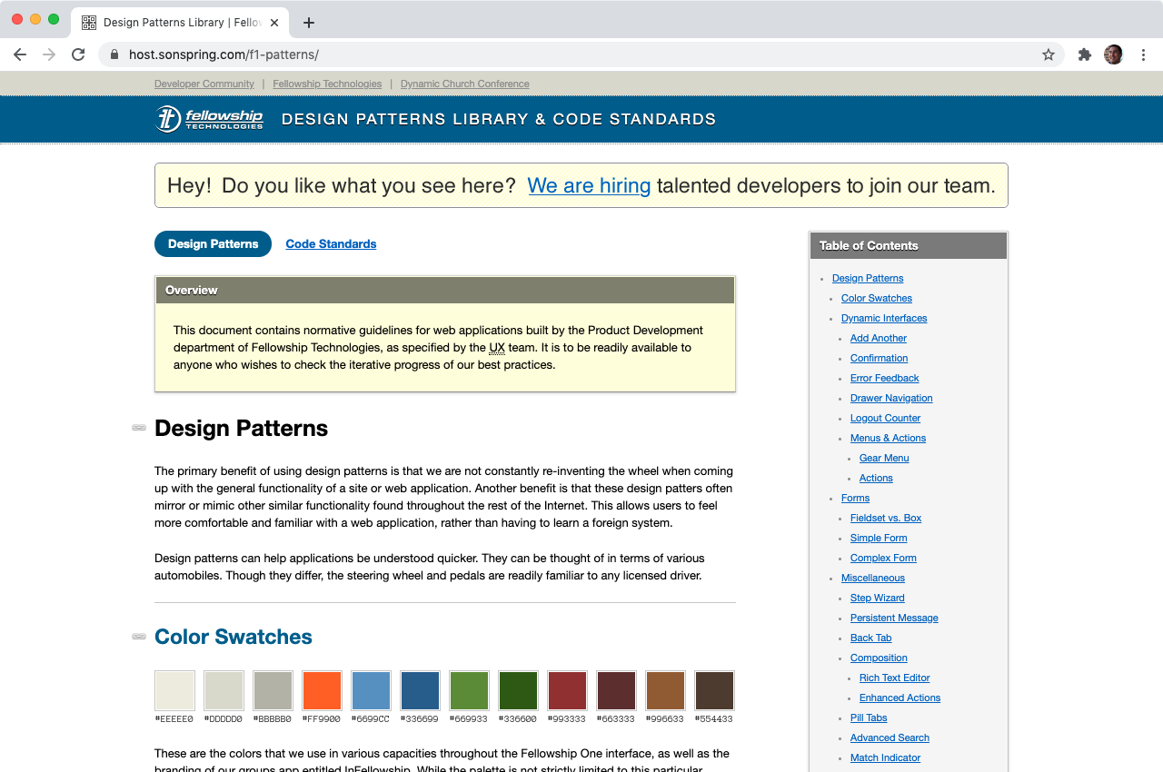 Fellowship One - design patterns